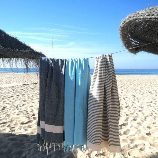 Baño y playa, accesorios, fouta de nido de abej, fouta con banda blanca, tolloa, toalla de cortesía,  poncho niño